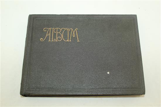 Three Edwardian postcard albums, mostly English topography,